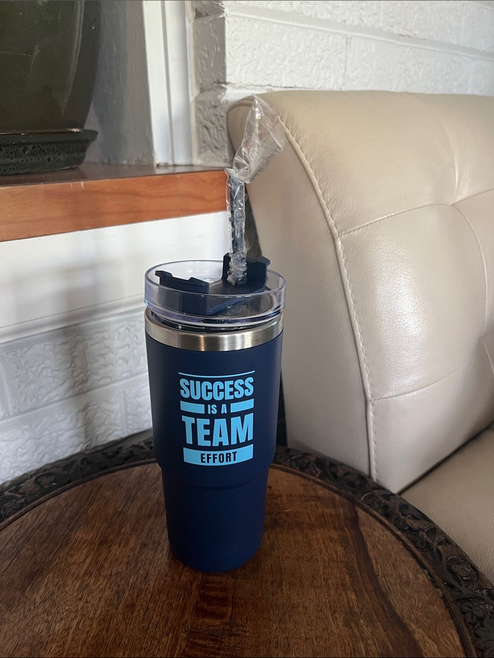 Success Is a Team Effort Navy Travel Tumbler